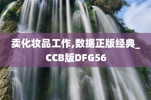 卖化妆品工作,数据正版经典_CCB版DFG56