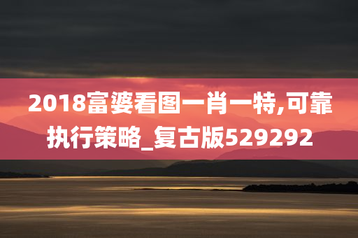 2018富婆看图一肖一特,可靠执行策略_复古版529292