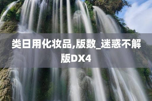 类日用化妆品,版数_迷惑不解版DX4