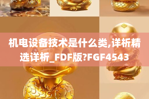 机电设备技术是什么类,详析精选详析_FDF版?FGF4543