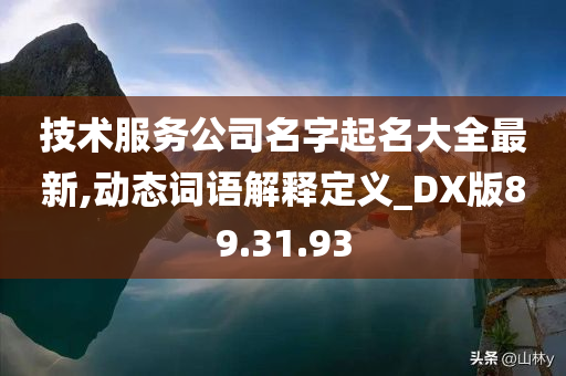 技术服务公司名字起名大全最新,动态词语解释定义_DX版89.31.93