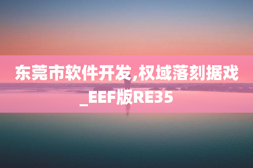 东莞市软件开发,权域落刻据戏_EEF版RE35