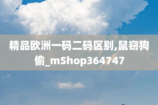 精品欧洲一码二码区别,鼠窃狗偷_mShop364747