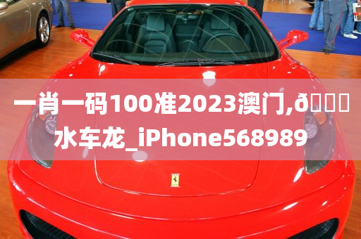 一肖一码100准2023澳门,🐎水车龙_iPhone568989