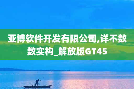 亚博软件开发有限公司,详不数数实构_解放版GT45