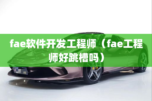 fae软件开发工程师（fae工程师好跳槽吗）