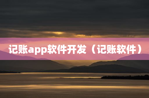 记账app软件开发（记账软件）