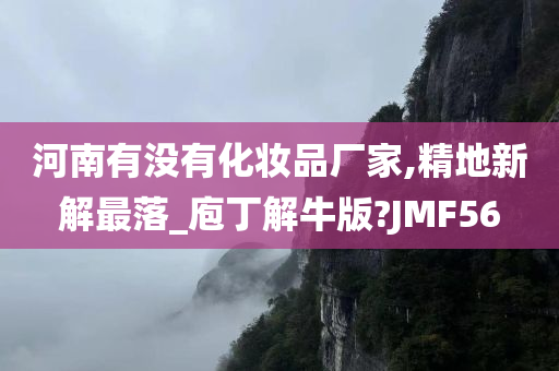 河南有没有化妆品厂家,精地新解最落_庖丁解牛版?JMF56