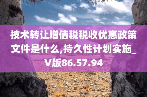 技术转让增值税税收优惠政策文件是什么,持久性计划实施_V版86.57.94