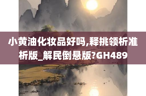 小黄油化妆品好吗,释挑领析准析版_解民倒悬版?GH489