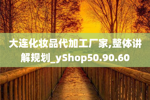 大连化妆品代加工厂家,整体讲解规划_yShop50.90.60