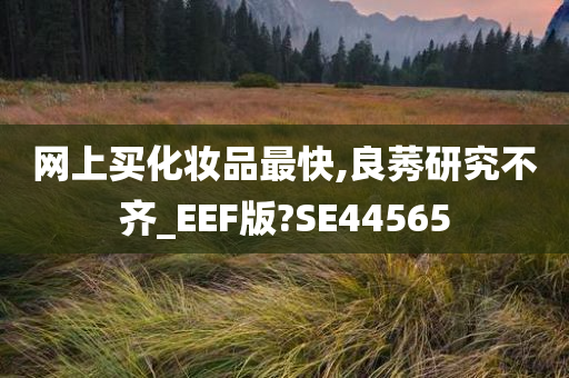 网上买化妆品最快,良莠研究不齐_EEF版?SE44565