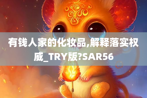 有钱人家的化妆品,解释落实权威_TRY版?SAR56