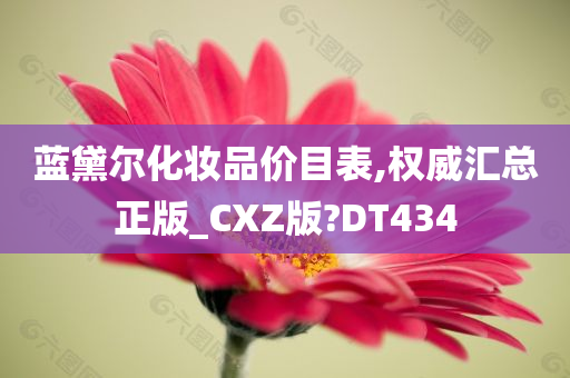 蓝黛尔化妆品价目表,权威汇总正版_CXZ版?DT434