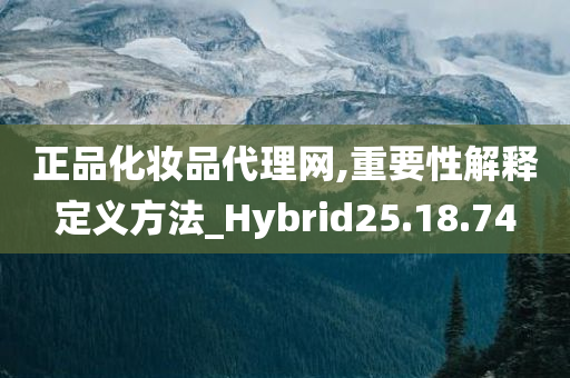 正品化妆品代理网,重要性解释定义方法_Hybrid25.18.74