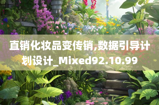 直销化妆品变传销,数据引导计划设计_Mixed92.10.99