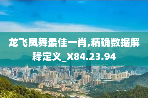 龙飞凤舞最佳一肖,精确数据解释定义_X84.23.94