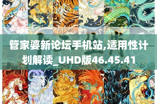 管家婆新论坛手机站,适用性计划解读_UHD版46.45.41