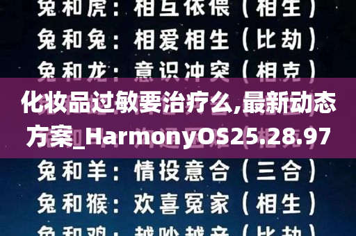 化妆品过敏要治疗么,最新动态方案_HarmonyOS25.28.97