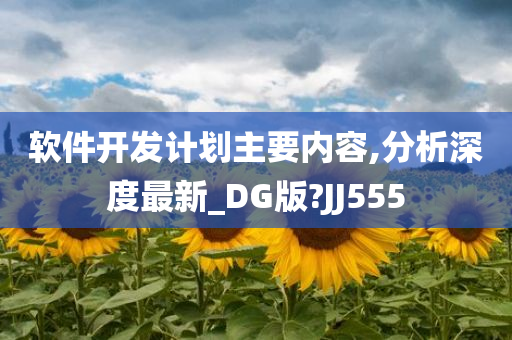 软件开发计划主要内容,分析深度最新_DG版?JJ555