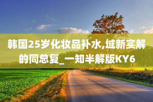 韩国25岁化妆品补水,域新实解的同总复_一知半解版KY6