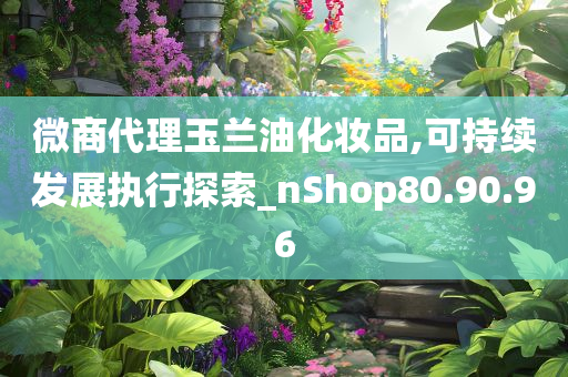 微商代理玉兰油化妆品,可持续发展执行探索_nShop80.90.96