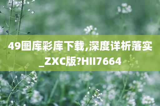 49图库彩库下载,深度详析落实_ZXC版?HII7664