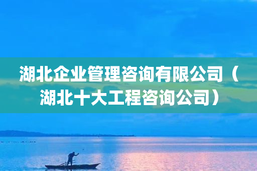 湖北企业管理咨询有限公司（湖北十大工程咨询公司）