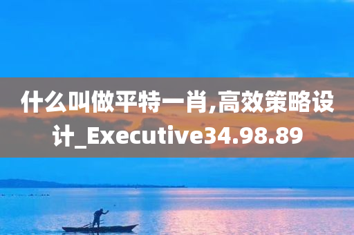 什么叫做平特一肖,高效策略设计_Executive34.98.89