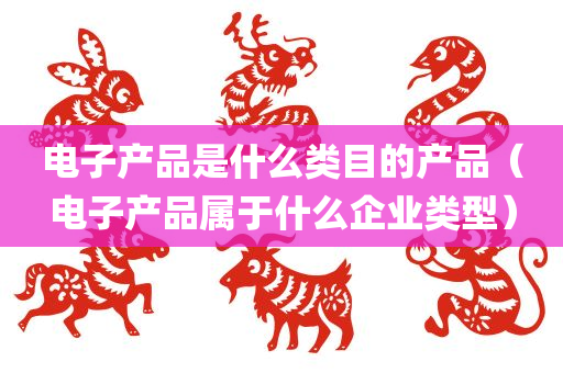 电子产品是什么类目的产品（电子产品属于什么企业类型）