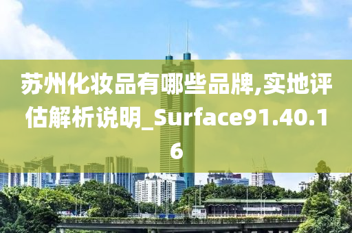 苏州化妆品有哪些品牌,实地评估解析说明_Surface91.40.16