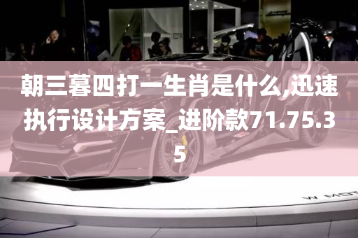 朝三暮四打一生肖是什么,迅速执行设计方案_进阶款71.75.35