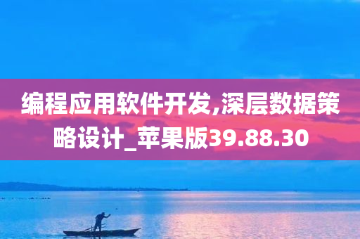 编程应用软件开发,深层数据策略设计_苹果版39.88.30