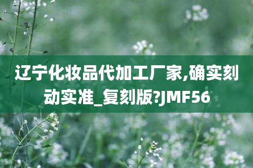 辽宁化妆品代加工厂家,确实刻动实准_复刻版?JMF56