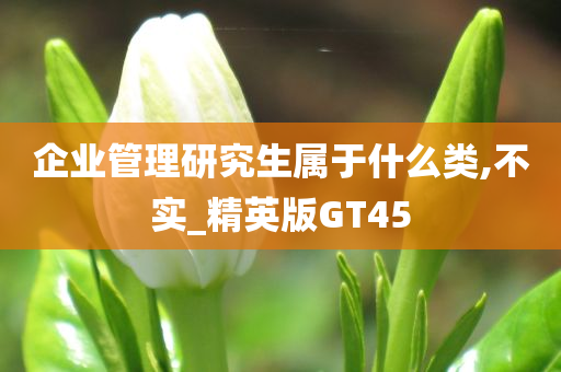 企业管理研究生属于什么类,不实_精英版GT45