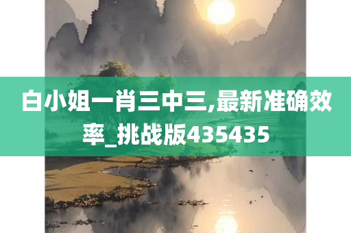 白小姐一肖三中三,最新准确效率_挑战版435435