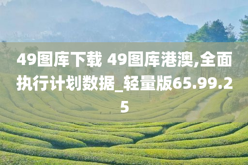 49图库下载 49图库港澳,全面执行计划数据_轻量版65.99.25