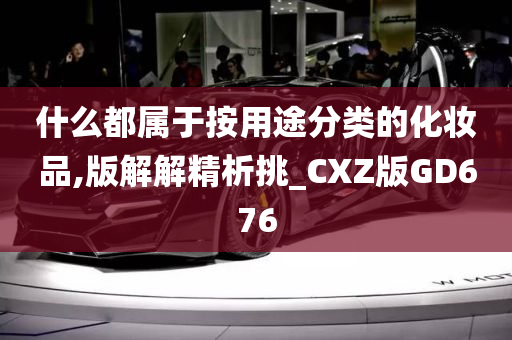 什么都属于按用途分类的化妆品,版解解精析挑_CXZ版GD676