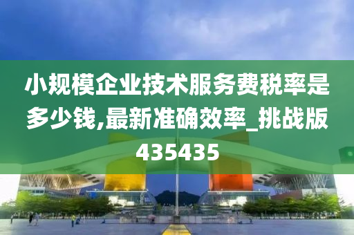 小规模企业技术服务费税率是多少钱,最新准确效率_挑战版435435