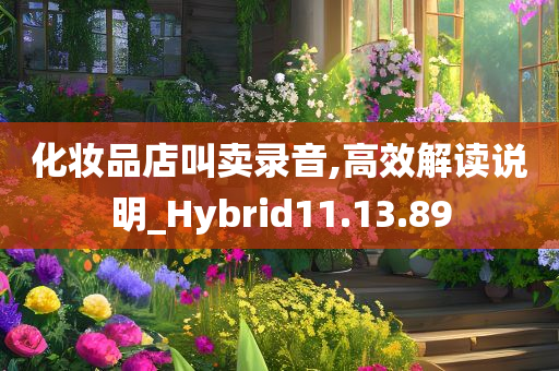 化妆品店叫卖录音,高效解读说明_Hybrid11.13.89