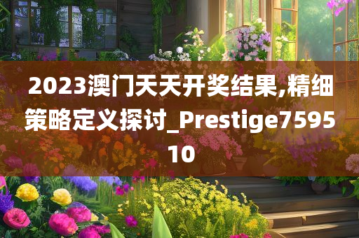 2023澳门天天开奖结果,精细策略定义探讨_Prestige759510