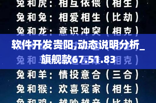 软件开发贵阳,动态说明分析_旗舰款67.51.83