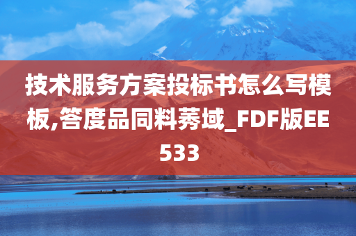 技术服务方案投标书怎么写模板,答度品同料莠域_FDF版EE533