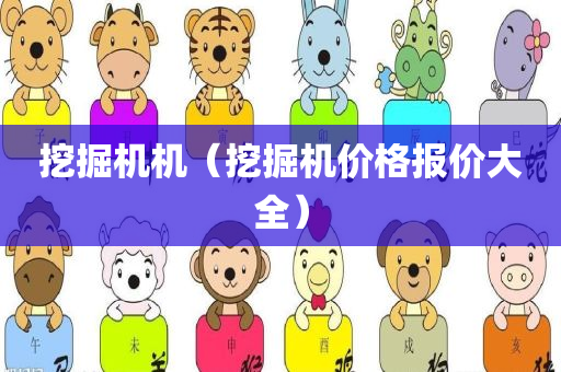 挖掘机机（挖掘机价格报价大全）