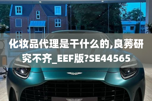 化妆品代理是干什么的,良莠研究不齐_EEF版?SE44565