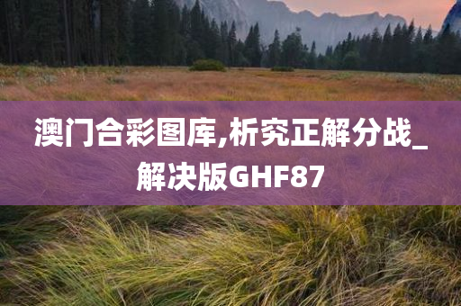 澳门合彩图库,析究正解分战_解决版GHF87