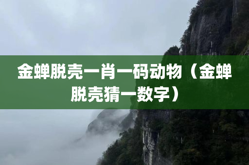 金蝉脱壳一肖一码动物（金蝉脱壳猜一数字）