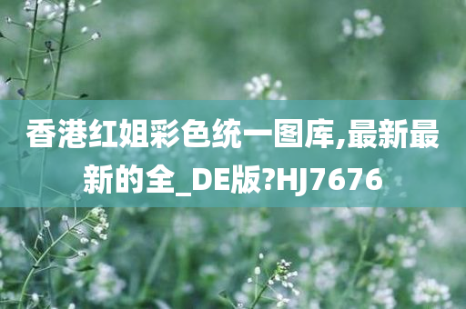 香港红姐彩色统一图库,最新最新的全_DE版?HJ7676