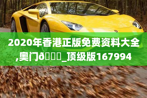 2020年香港正版免费资料大全,奥门🐎_顶级版167994