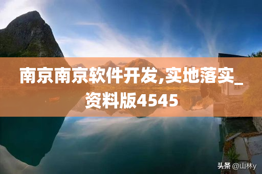 南京南京软件开发,实地落实_资料版4545